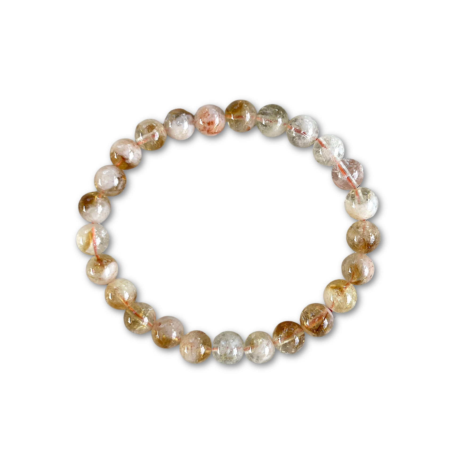 Crystal Healing Beaded Bracelet, Golden Hematite