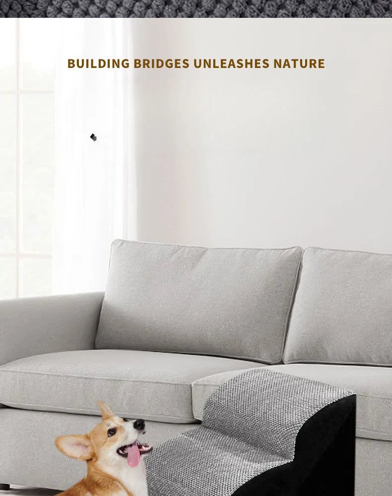 Pet 2/3 Step Dog Stair Cat Pet Ramp Ladde 