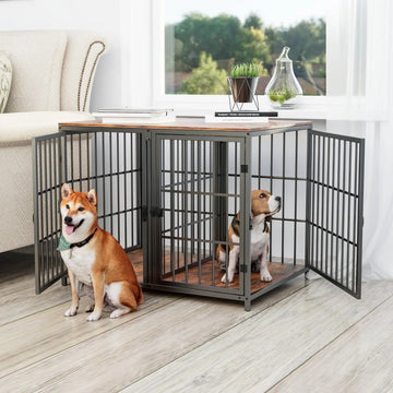 Heavy Duty Furniture Style Dog Cage  