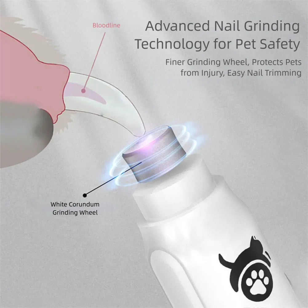 Pet Dogs Electric Nail Grinder,3-Speed Adjustable Pet Nail Clippers 