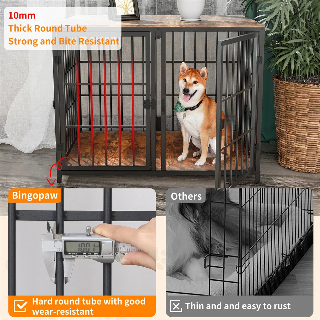Heavy Duty Furniture Style Dog Cage  