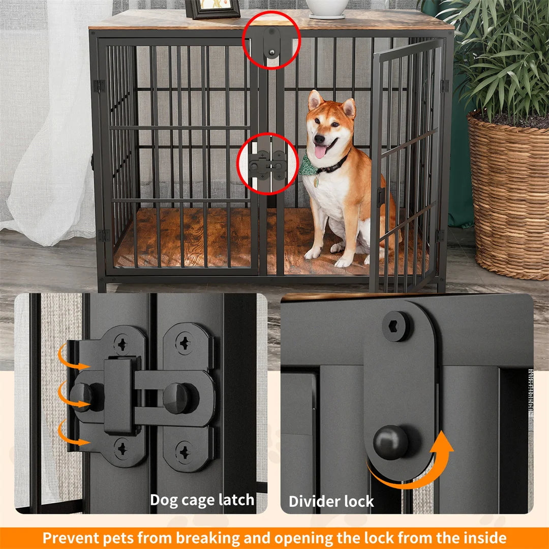 Heavy Duty Furniture Style Dog Cage  