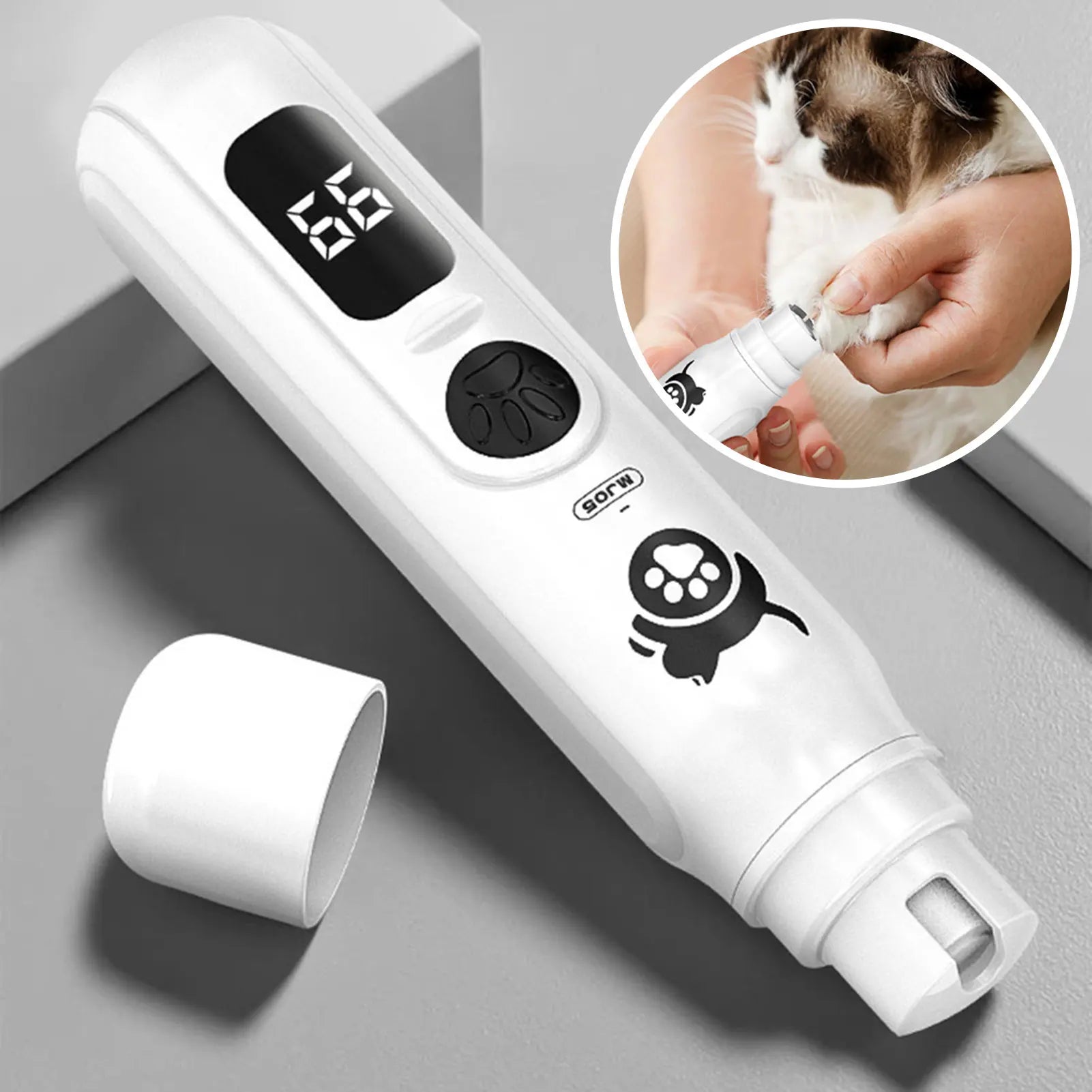 Pet Dogs Electric Nail Grinder,3-Speed Adjustable Pet Nail Clippers 