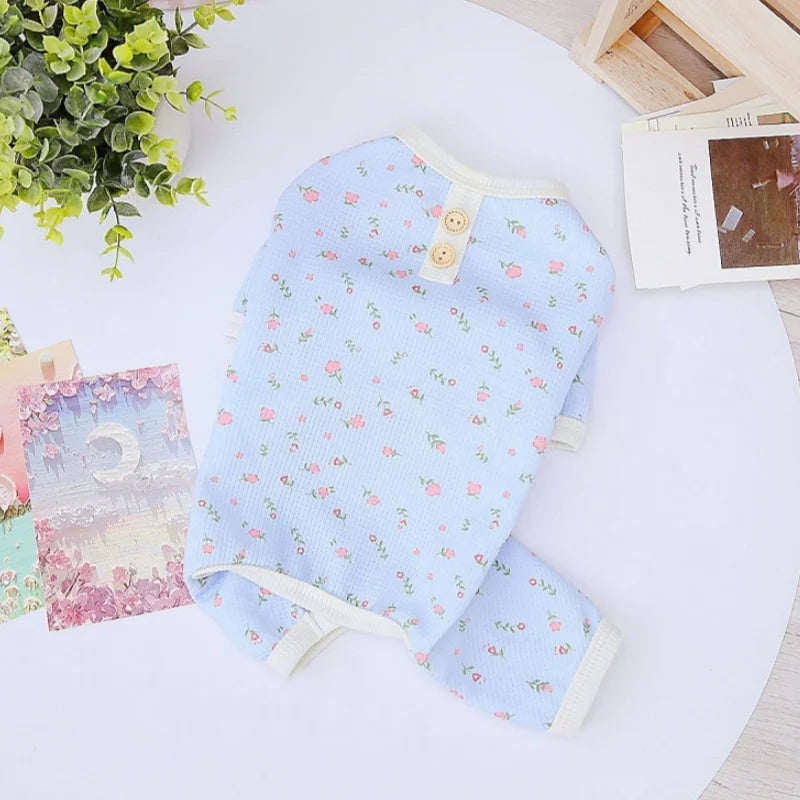 Soft Cotton Dog Jumpsuits 