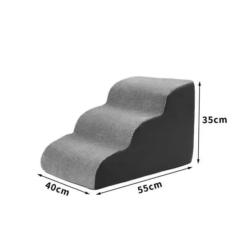 Pet 2/3 Step Dog Stair Cat Pet Ramp Ladde 
