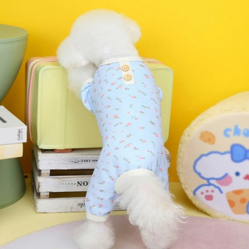 Soft Cotton Dog Jumpsuits 