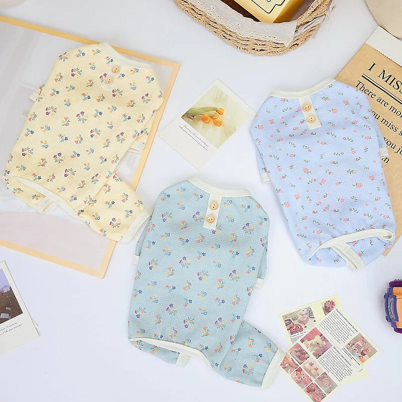 Soft Cotton Dog Jumpsuits 