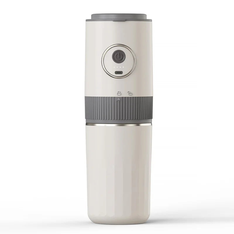 Travel-Friendly All-in-One Coffee Maker - Built-in Grinder, Handheld 