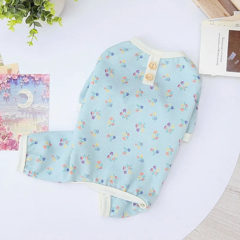 Soft Cotton Dog Jumpsuits 