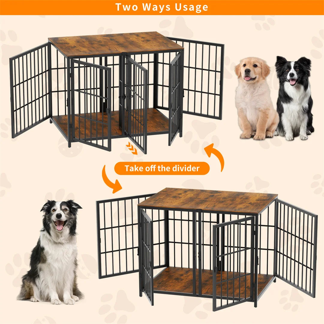 Heavy Duty Furniture Style Dog Cage  
