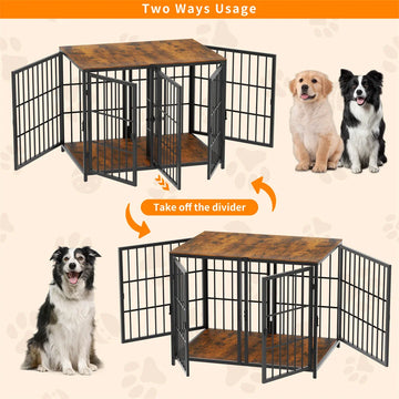 Heavy Duty Furniture Style Dog Cage  