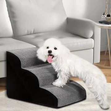 Pet 2/3 Step Dog Stair Cat Pet Ramp Ladde 
