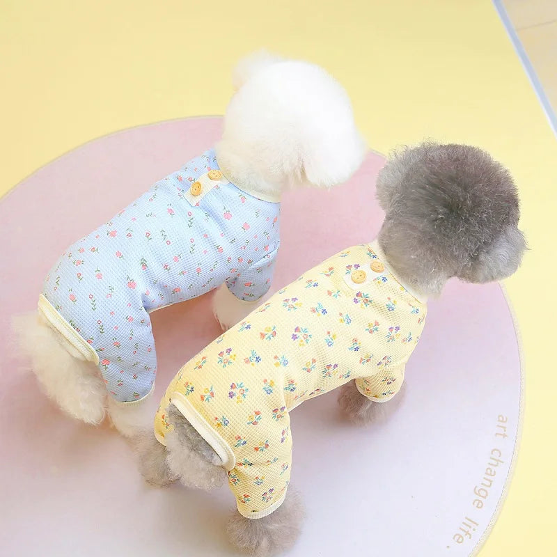 Soft Cotton Dog Jumpsuits 
