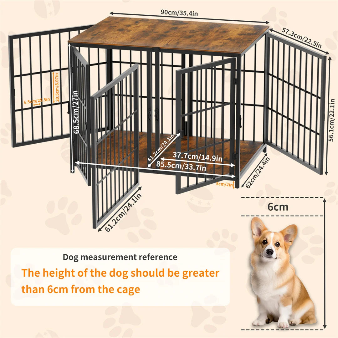 Heavy Duty Furniture Style Dog Cage  