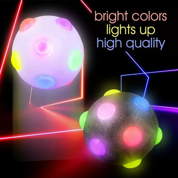 New Cat Dog Toys LED Light Emitting Bouncy Ball Safety Environmental Protection Puppy Training Interactive Toys Pet Supplies