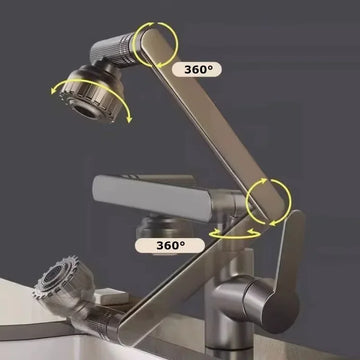 Household Hot and Cold Wash Basin Faucet Multi-function Booster Universal Rotating Faucet Bathroom Kitchen Universal